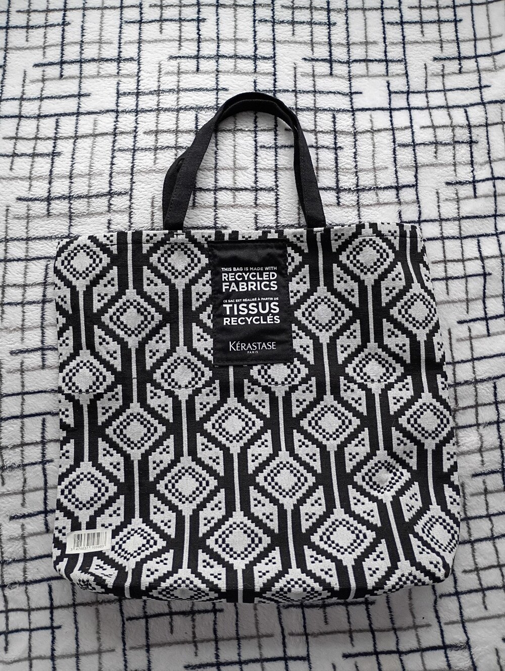 Kérastase Recycled Fabric Tote Bag - Black & White